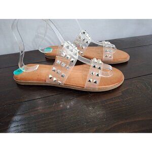 Madden Girl Clear Studded Sandals